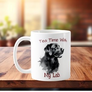 Mug Cadeau Personnalisé Labrador Noir