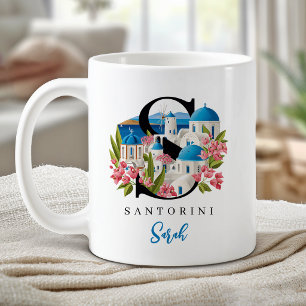 Mug Cadeau Personnalisé Lettre S Monogramme de Santori