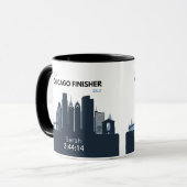 Mug Cadeau Personnalisé Marathon De Chicago Pour Marat (Devant gauche)