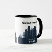 Mug Cadeau Personnalisé Marathon De Chicago Pour Marat (Devant droit)