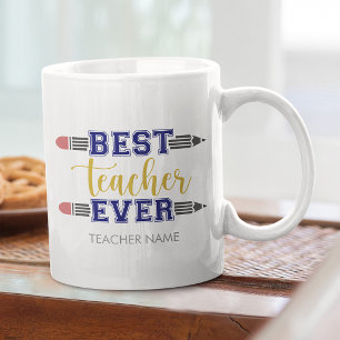 Mug Cadeau personnalisé Meilleur Enseignant - Cadeau P