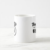 Mug cadeau personnalisé Mme élégant script (Centre)