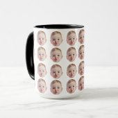 Mug Cadeau Personnalisé Moderne Bébé Grand-parents Cad (Devant gauche)