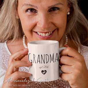 Mug Cadeau personnalisé nouvelle grand-mère ou nouvell