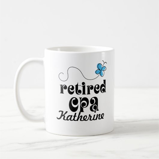 Mug Cadeau personnalisé par comptable retiré de CPA (Gauche)