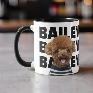 Mug Cadeau personnalisé pour amateur de chiens avec no