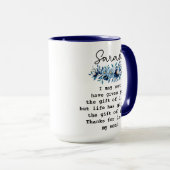 Mug Cadeau personnalisé pour belle-fille de la part de (Devant droit)