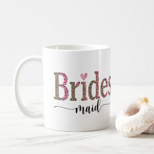 Mug Cadeau personnalisé pour demoiselle d'honneur avec