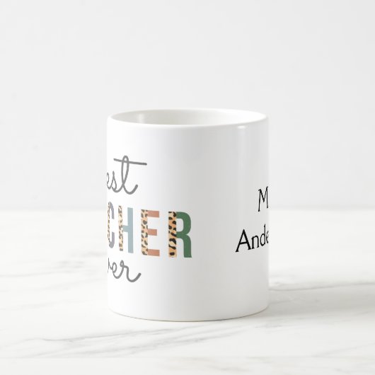 Mug Cadeau personnalisé pour enseignant (Centre)