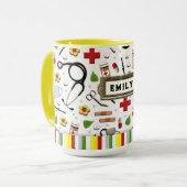 Mug Cadeau personnalisé pour infirmière (Devant gauche)