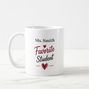 Mug Cadeau personnalisé pour l'enseignant favori de l'