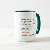 Mug Cadeau personnalisé pour les infirmières (Devant droit)