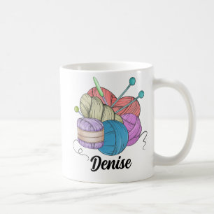 Mug Cadeau personnalisé pour les Knitters, les Tricots