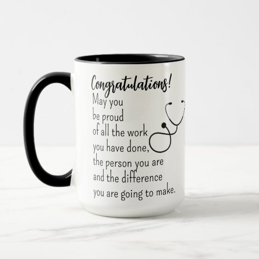 Mug Cadeau personnalisé pour l'infirmière diplômée, RN (Gauche)
