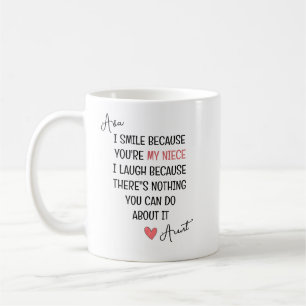 Mug Cadeau Personnalisé pour Nièce – Citation 