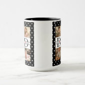 Mug Cadeau personnalisé pour papa avec 4 photos élégan (Centre)