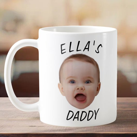 Mug Cadeau personnalisé pour papa avec photo de bébé