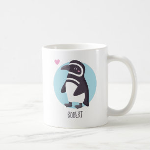 Mug Cadeau personnalisé pour petit ami avec manchot mi