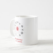 Mug Cadeau personnalisé Virgo Zodiac Anniversaire (Devant gauche)