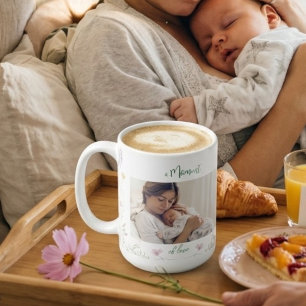 Mug Cadeau photo acrylique moderne pour la première fê