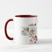 Mug Cadeau photo de collage moderne Fleurs de photos B (Gauche)