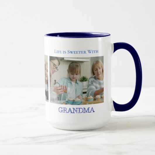 Mug Cadeau photo de grand-mère douce (Droite)