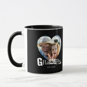 Mug Cadeau Photo de Grand-Père Établie Pour Grand-Père