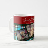 Mug CADEAU PHOTO DE NOËL - Anderson Tartan Collage (Devant gauche)