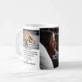 Mug Cadeau photo de père de chien personnalisé moderne (Devant gauche)