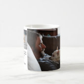 Mug Cadeau photo de père de chien personnalisé moderne (Centre)