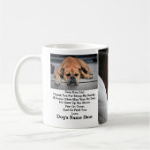 Mug Cadeau photo de père de chien personnalisé moderne (Gauche)