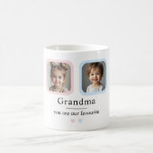 Mug Cadeau photo personnalisé Grandma (Centre)