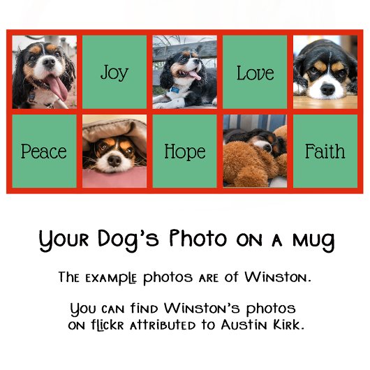 Mug Cadeau photo personnalisé pour chien Maman Pup