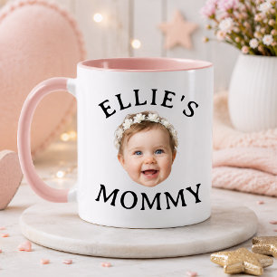 Mug Cadeau photo personnalisé visage de bébé Maman Pap