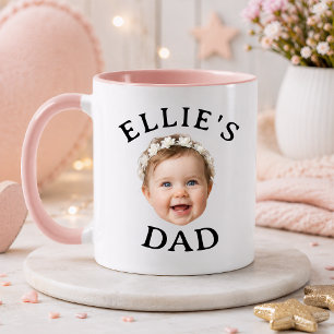 Mug Cadeau photo personnalisé visage de bébé pour la f