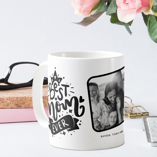 Mug Cadeau photo Queen 'Best Mom Ever'