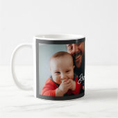 Mug Cadeau Photo Script Fun Papa Coeur Établie (Gauche)