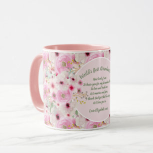 Mug CADEAU - Poèmes grand-mère de petits-enfants - PER