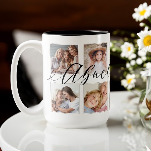 Mug Cadeau pour Abuela | Collage photo pour petits enf
