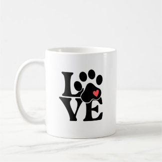 Mug Cadeau pour amateur de animaux empreinte de patte