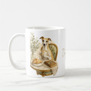 Mug Cadeau pour amateur de café Whippet Chien aquare