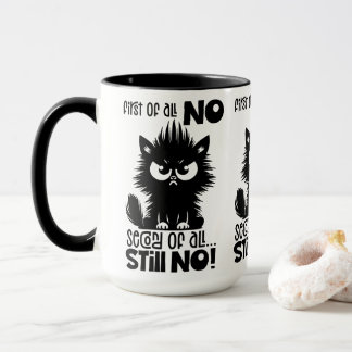Mug Cadeau pour amateur de chat drôle avant tout