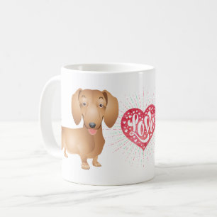 Mug Cadeau pour amateur de chiots drôles Teckel