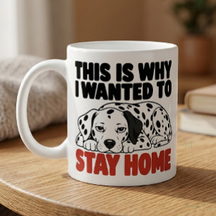 Mug Cadeau pour amateur de Dalmatien Antisocial Sarcas