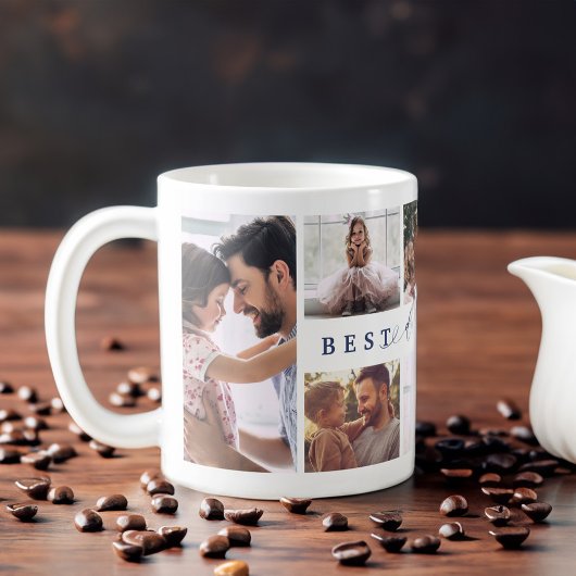 Mug Cadeau Pour Best Daddy Ever Famille Photo Collage 
