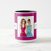 Mug Cadeau pour Bridesmaids Violet Ringer 15oz (Centre)