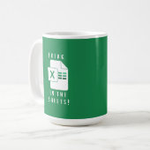Mug Cadeau pour collègue - Freak dans les feuilles (Devant gauche)