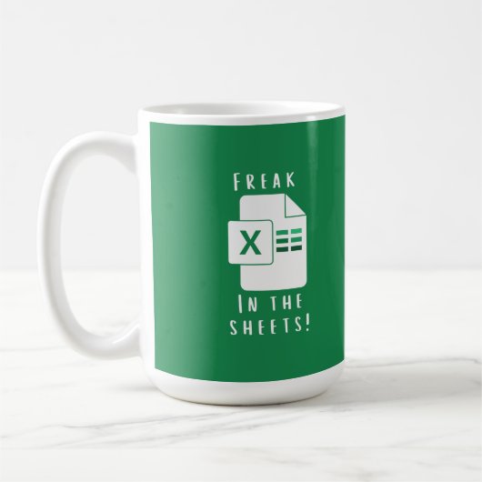 Mug Cadeau pour collègue - Freak dans les feuilles (Gauche)