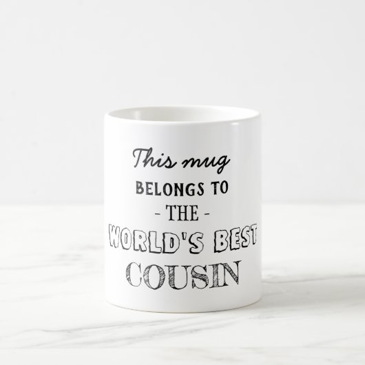 Mug Cadeau pour cousine (Centre)