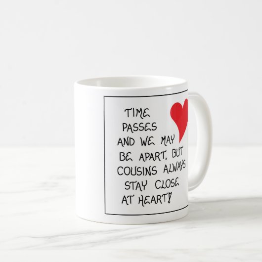Mug cadeau pour cousins (Devant droit)